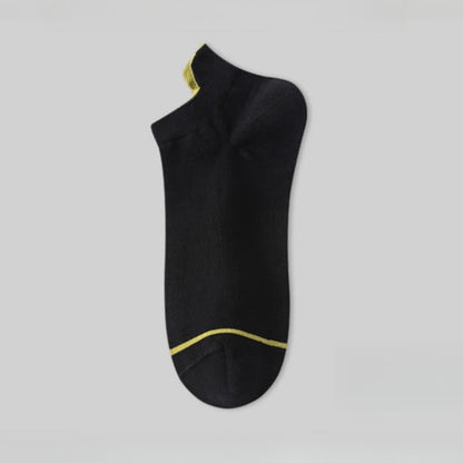 Dünne, saugfähige Baumwollsocken in Volltonfarbe (5 Paar)
