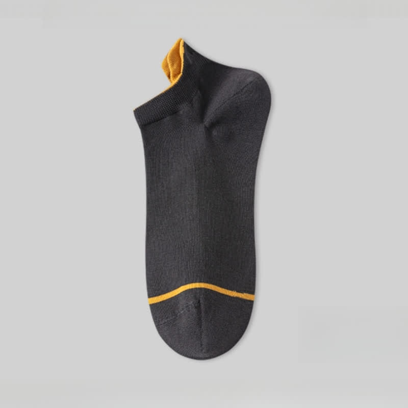 Dünne, saugfähige Baumwollsocken in Volltonfarbe (5 Paar)