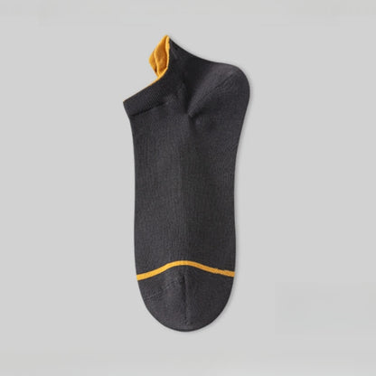 Dünne, saugfähige Baumwollsocken in Volltonfarbe (5 Paar)