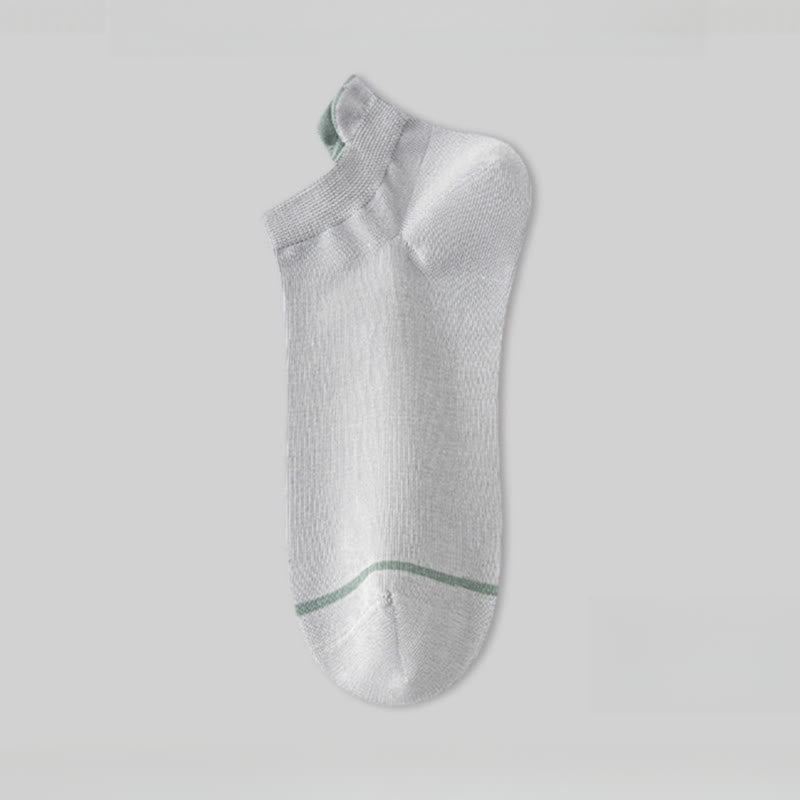 Dünne, saugfähige Baumwollsocken in Volltonfarbe (5 Paar)