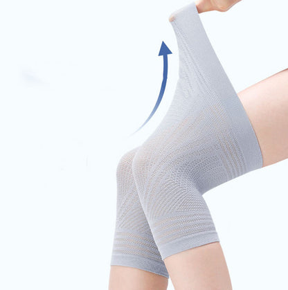 Hochelastische, atmungsaktive Knieschoner aus Strick