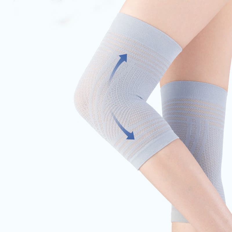 Hochelastische, atmungsaktive Knieschoner aus Strick