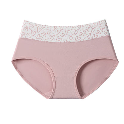 Baumwollslips mit hoher Taille und Love-Print (3er-Pack)