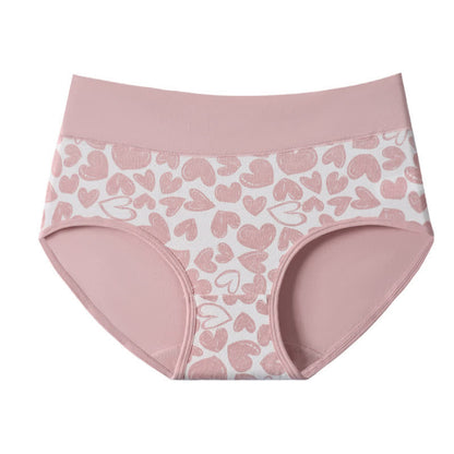 Baumwollslips mit hoher Taille und Love-Print (3er-Pack)