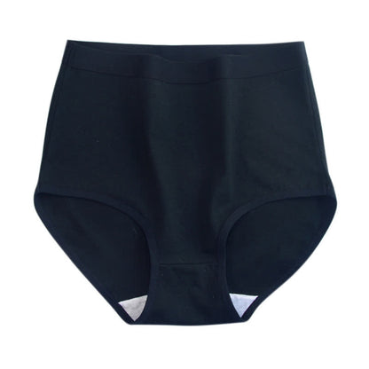 Einfarbige Slips aus weicher Baumwolle mit hoher Taille und atmungsaktivem Stoff (3er-Pack)