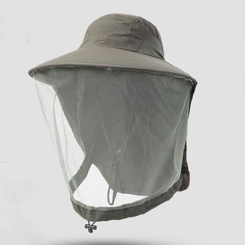 Sonnenschutz-Atmungsaktiver Bucket Hat mit breiter Krempe - Armeegrün - Einheitsgröße - image 1