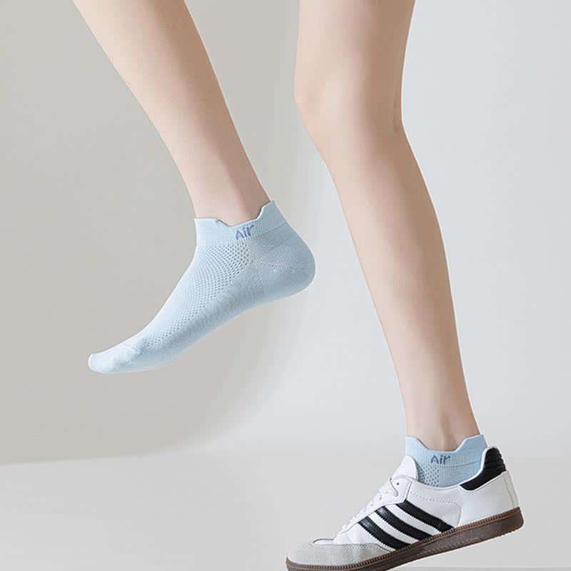 Dünne, schweißabsorbierende, atmungsaktive Söckchen aus Netzstoff aus Baumwolle (6 Paar)