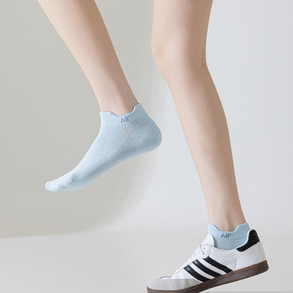 Dünne, schweißabsorbierende, atmungsaktive Söckchen aus Netzstoff aus Baumwolle (6 Paar)