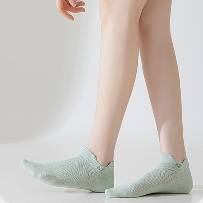 Dünne, schweißabsorbierende, atmungsaktive Söckchen aus Netzstoff aus Baumwolle (6 Paar)