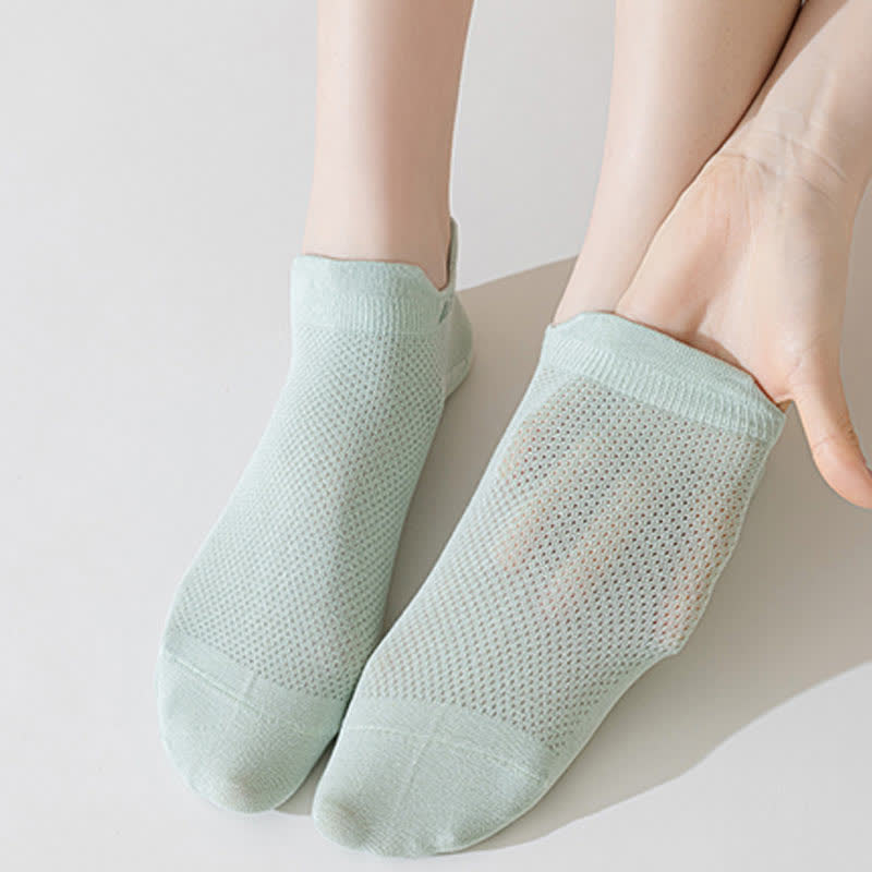 Dünne, schweißabsorbierende, atmungsaktive Söckchen aus Netzstoff aus Baumwolle (6 Paar)