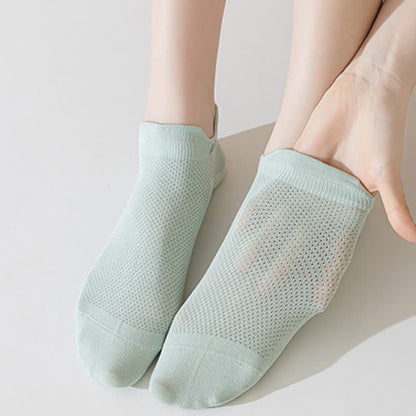 Dünne, schweißabsorbierende, atmungsaktive Söckchen aus Netzstoff aus Baumwolle (6 Paar)