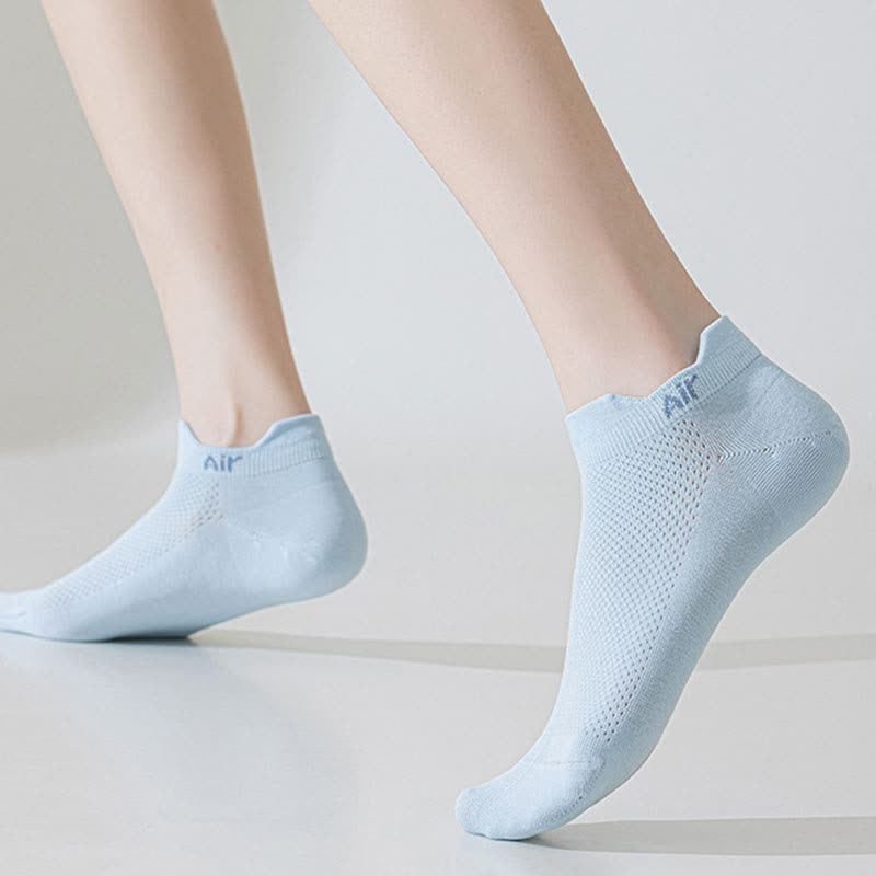 Dünne, schweißabsorbierende, atmungsaktive Söckchen aus Netzstoff aus Baumwolle (6 Paar)