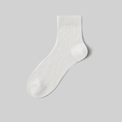 Dünne, atmungsaktive Mesh-Viertel-Socken mit kühlem Tragegefühl (5 Paar)