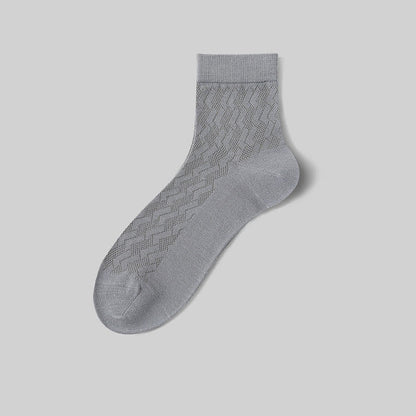 Dünne, atmungsaktive Mesh-Viertel-Socken mit kühlem Tragegefühl (5 Paar)