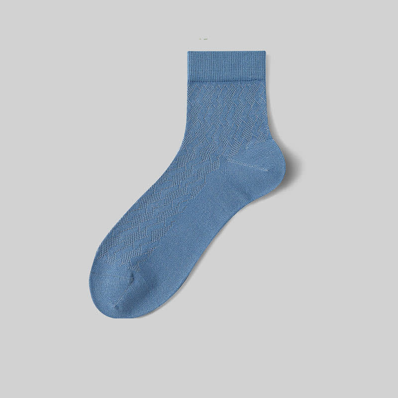 Dünne, atmungsaktive Mesh-Viertel-Socken mit kühlem Tragegefühl (5 Paar)