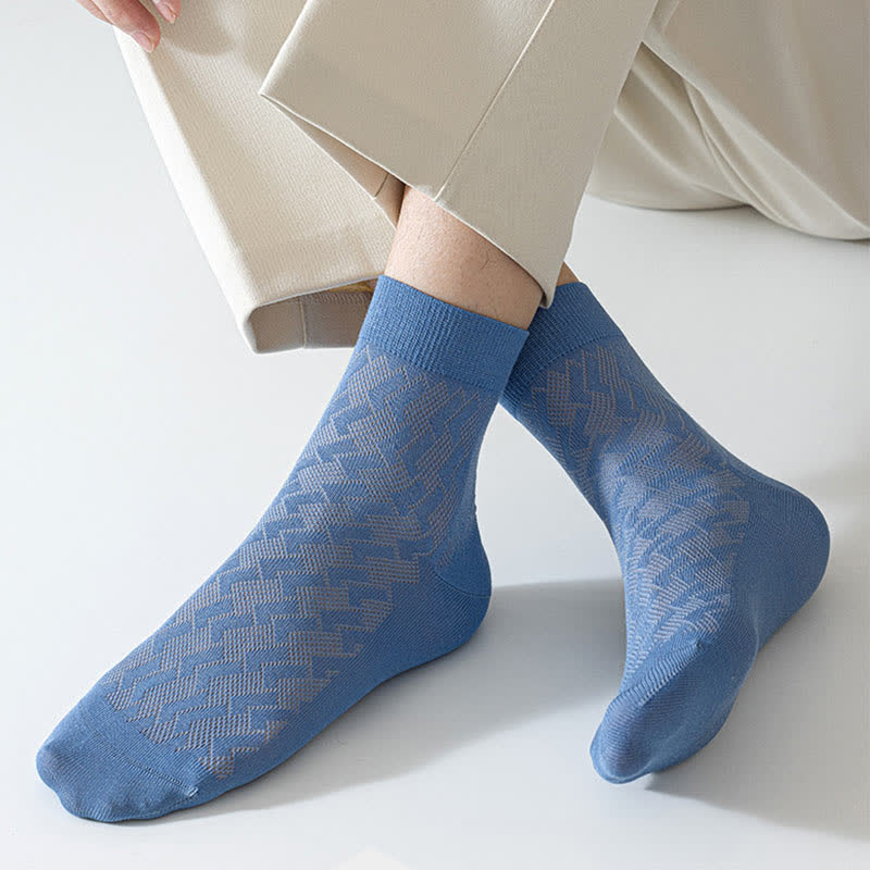 Dünne, atmungsaktive Mesh-Viertel-Socken mit kühlem Tragegefühl (5 Paar)