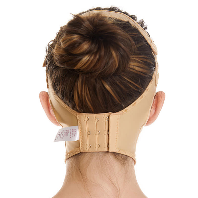 Kopfbedeckung zur Gesichtskompression nach Operationen