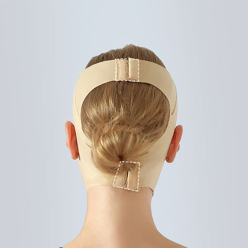 Kopfbedeckung zur Gesichtskompression zur Kinnunterstützung nach Operationen