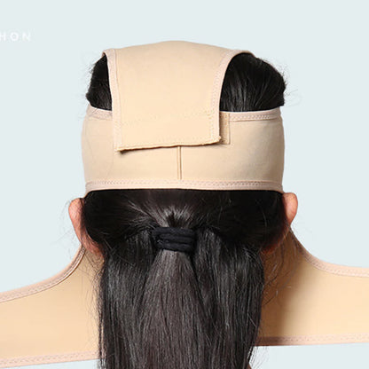 Einfarbige V-Face-Kopfbedeckung für die Zeit nach Operationen