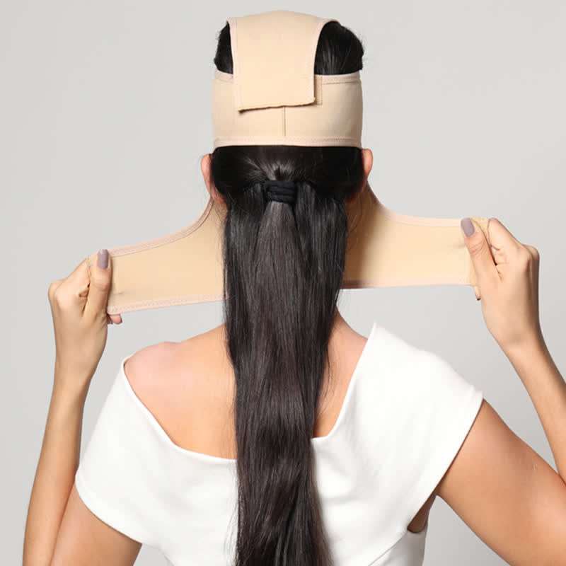 Einfarbige V-Face-Kopfbedeckung für die Zeit nach Operationen