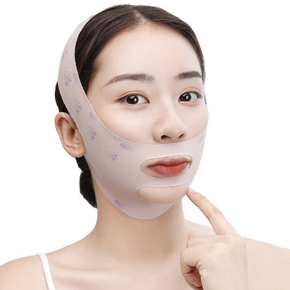 Stretch-Kompressions-Gesichtsmaske - Rosa - Einheitsgröße - image 0