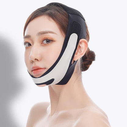 Elastische V-Face-Konturmaske mit elastischem Band - Schwarz - Einheitsgröße - image 9