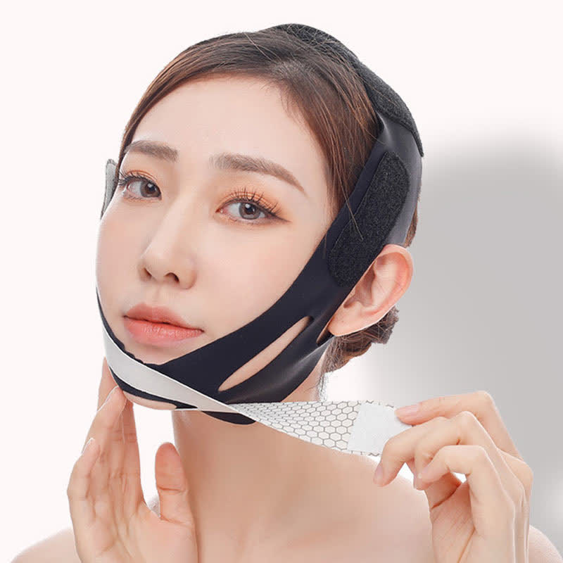 Elastische V-Face-Konturmaske mit elastischem Band - image 10