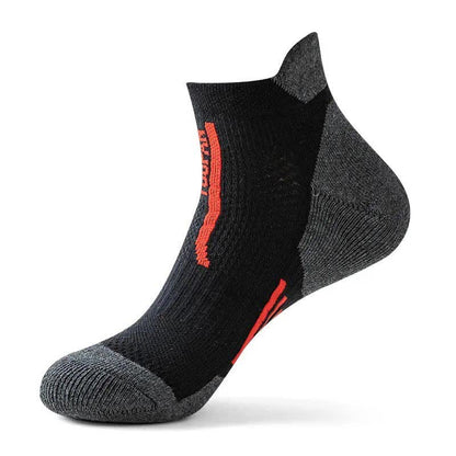 Sport-Kompressionssöckchen mit Farbblock-Muster (5 Paar) - Schwarz - EU38-44 (US5-10) - image 15