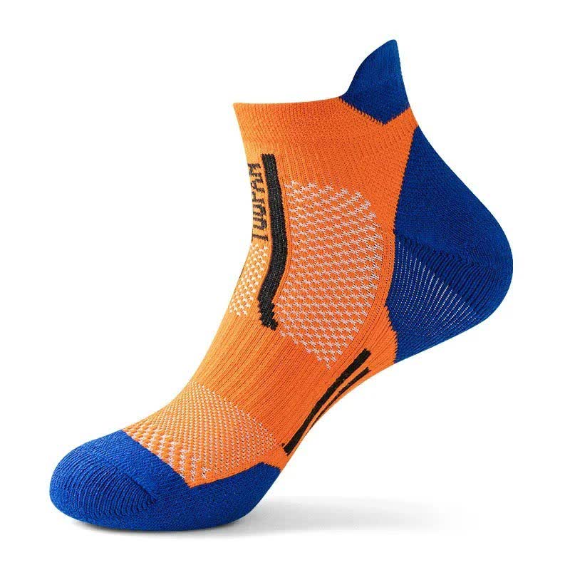 Sport-Kompressionssöckchen mit Farbblock-Muster (5 Paar) - Orange - EU38-44 (US5-10) - image 6