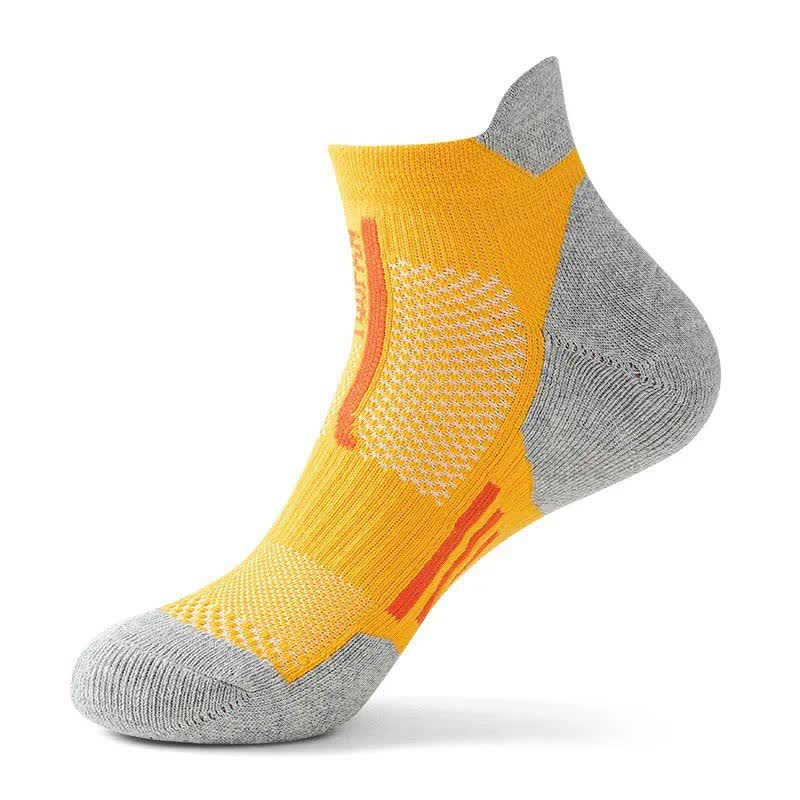 Sport-Kompressionssöckchen mit Farbblock-Muster (5 Paar) - Gelb - EU38-44 (US5-10) - image 14