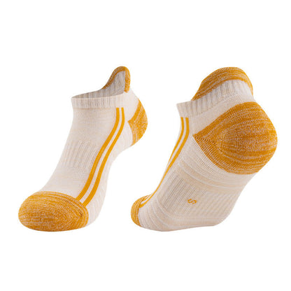 Atmungsaktive Laufsocken aus Baumwolle im Farbblock-Design (6 Paar)