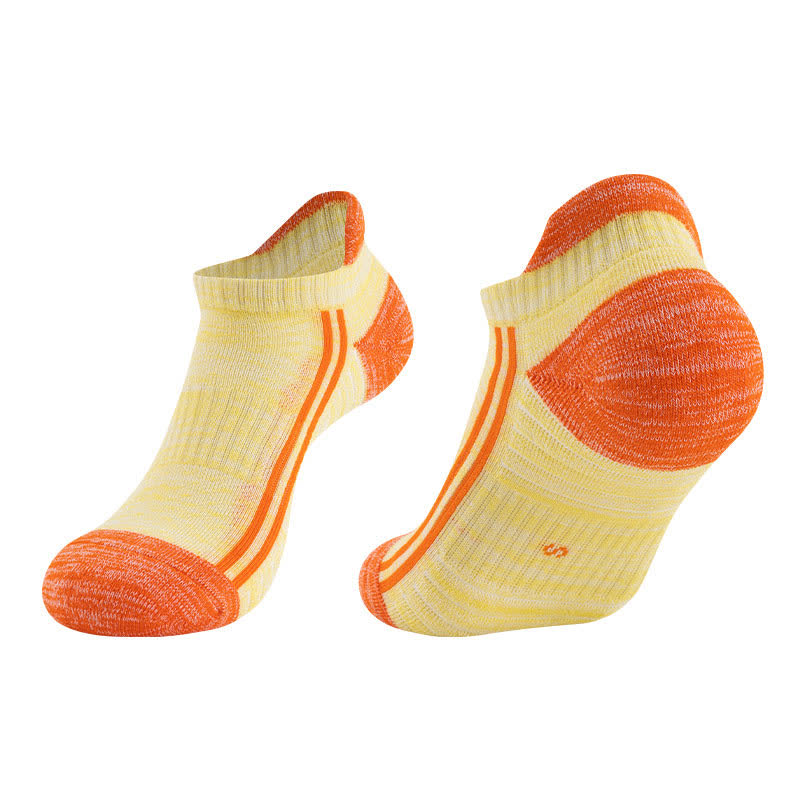 Atmungsaktive Laufsocken aus Baumwolle im Farbblock-Design (6 Paar)