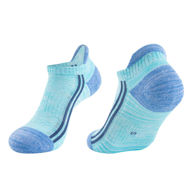 Atmungsaktive Laufsocken aus Baumwolle im Farbblock-Design (6 Paar)