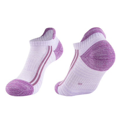 Atmungsaktive Laufsocken aus Baumwolle im Farbblock-Design (6 Paar) - Lila - EU35-40 (US2-7) - image 4