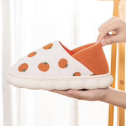 Hausschuhe mit Cartoon-Print, dicker Sohle und geschlossener Rückseite - image 5