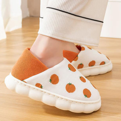 Hausschuhe mit Cartoon-Print, dicker Sohle und geschlossener Rückseite - image 3