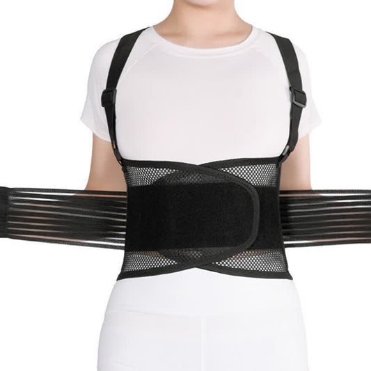 Einstellbare, atmungsaktive Kompressions-Taillenstütze - Schwarz - 2XL - image 0