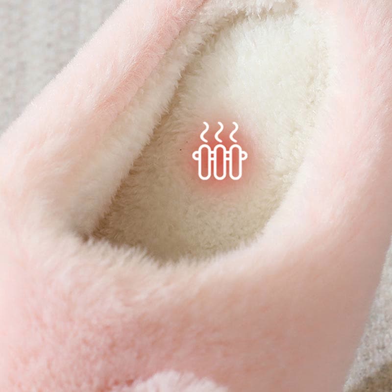 Niedliche Plüschhausschuhe mit Cartoon-Kätzchen - image 8