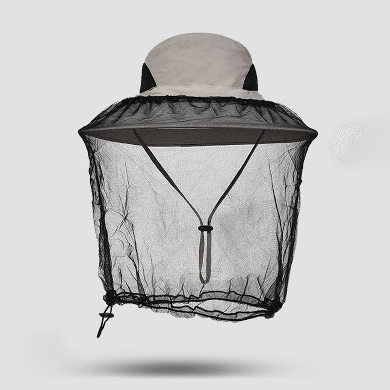 Sonnenschutz- und Anti-Mücken-Eimerhut für den Außenbereich - Hellgrau - Einheitsgröße - image 5