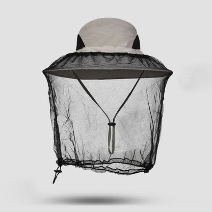 Sonnenschutz- und Anti-Mücken-Eimerhut für den Außenbereich - Hellgrau - Einheitsgröße - image 5