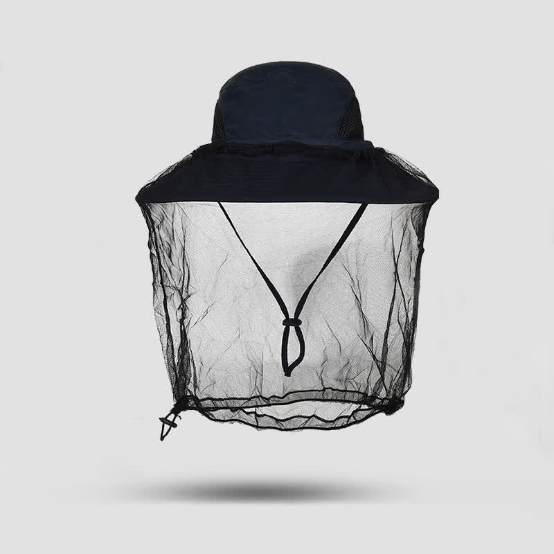 Sonnenschutz- und Anti-Mücken-Eimerhut für den Außenbereich - Marineblau - Einheitsgröße - image 4