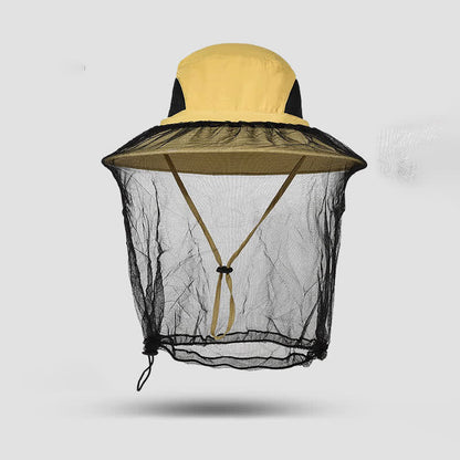 Sonnenschutz- und Anti-Mücken-Eimerhut für den Außenbereich - Gelb - Einheitsgröße - image 3