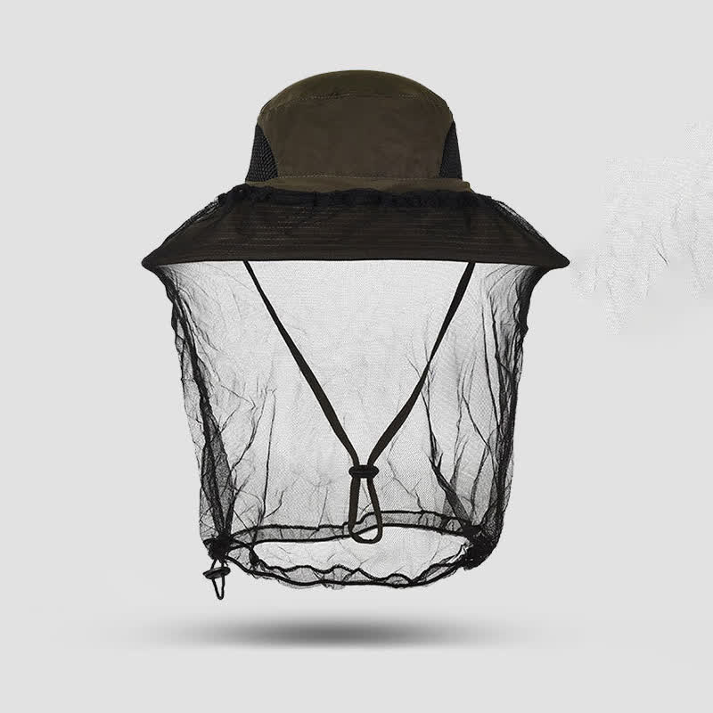 Sonnenschutz- und Anti-Mücken-Eimerhut für den Außenbereich - Armeegrün - Einheitsgröße - image 7