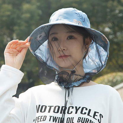 Outdoor-Bucket-Hut mit breiter Krempe und Blumenmuster - image 8