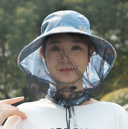 Outdoor-Bucket-Hut mit breiter Krempe und Blumenmuster - C - Einheitsgröße - image 6