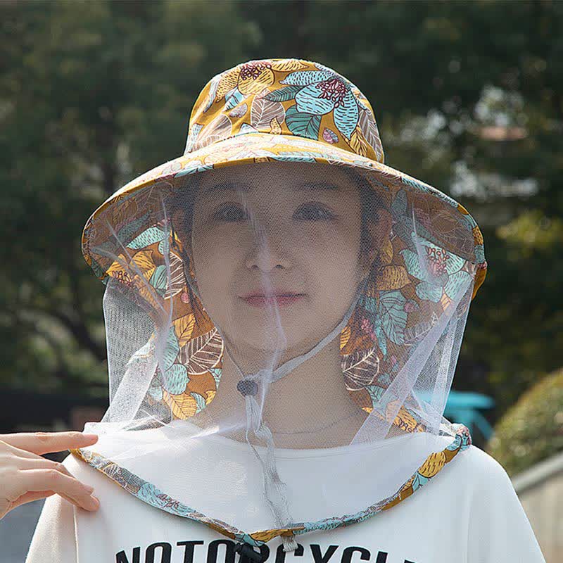 Outdoor-Bucket-Hut mit breiter Krempe und Blumenmuster - E - Einheitsgröße - image 11