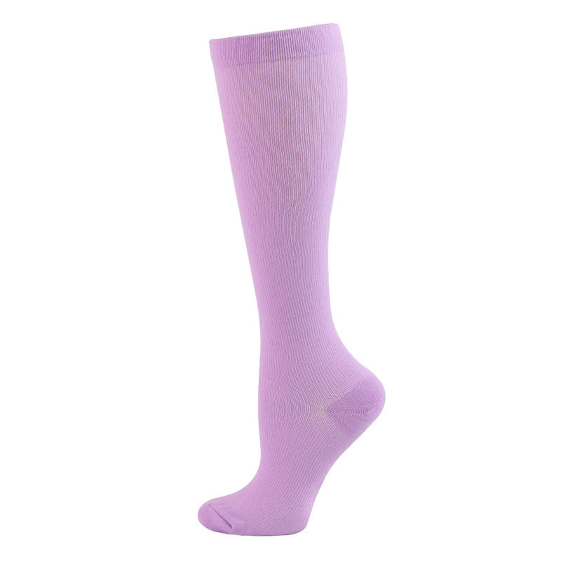 Kompressionsstrümpfe mit gepunktetem Herz-Print (6 Paar) - E - L/XL - image 5