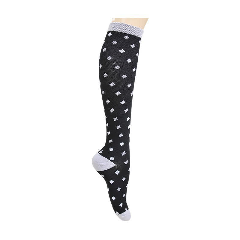 Kompressionsstrümpfe mit geometrischem Aufdruck (5 Paar) - D - L/XL - image 4