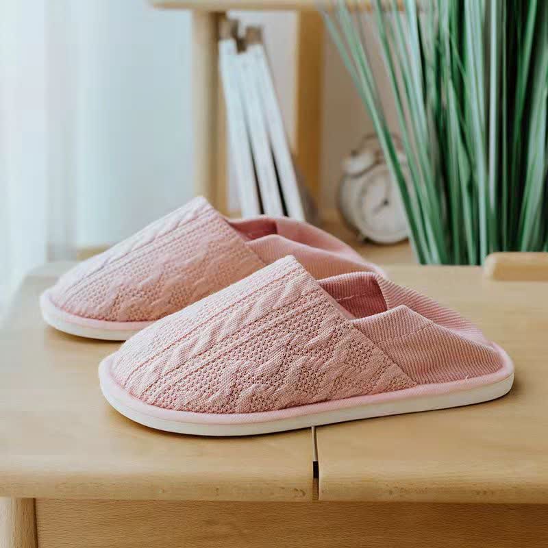 Einfache Hausschuhe mit weicher Sohle - Rosa - EU44-45 (US10-11) - image 1