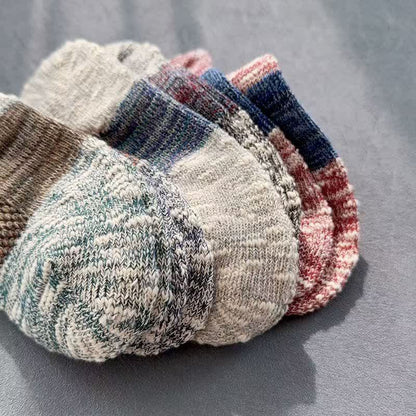 Stricksocken im Retro-Stil (5 Paar)
